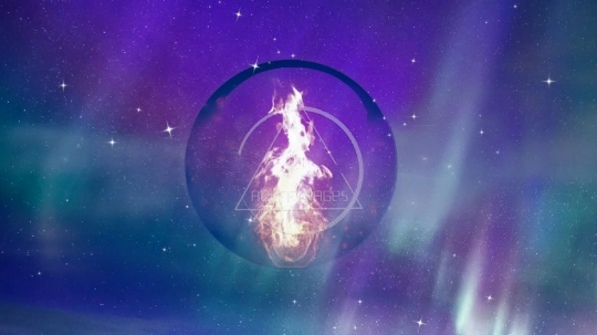 Crystal Ball With Fire Inside